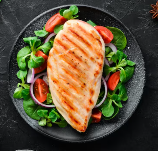 بشقاب رژیمی(فیله مرغ و سبزیجات)