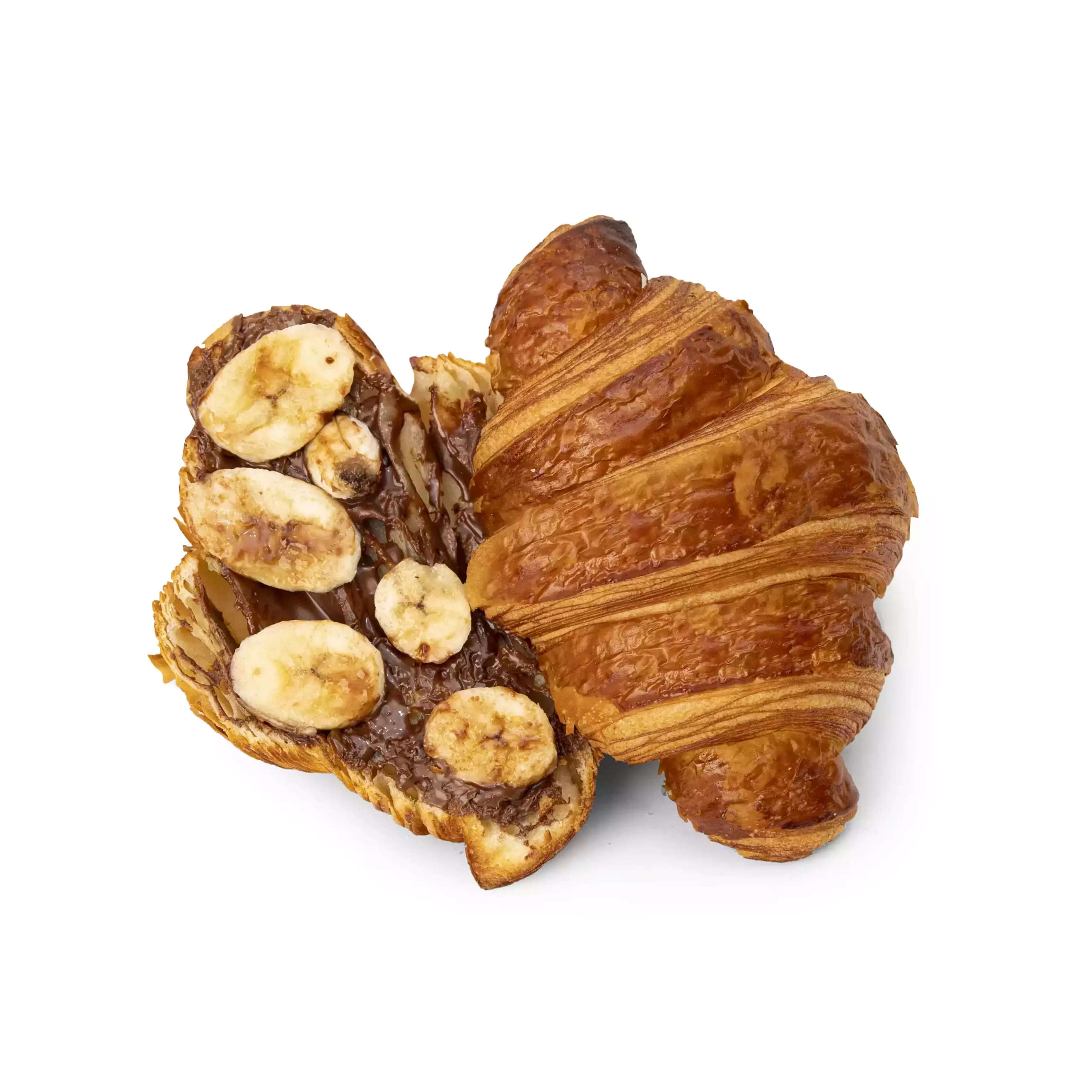 کروسان نوتلا و موز